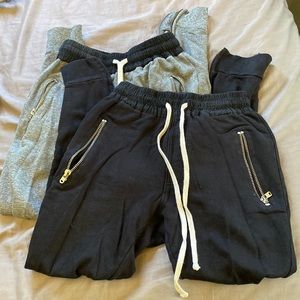 MNML mens XS joggers Grey and Black available